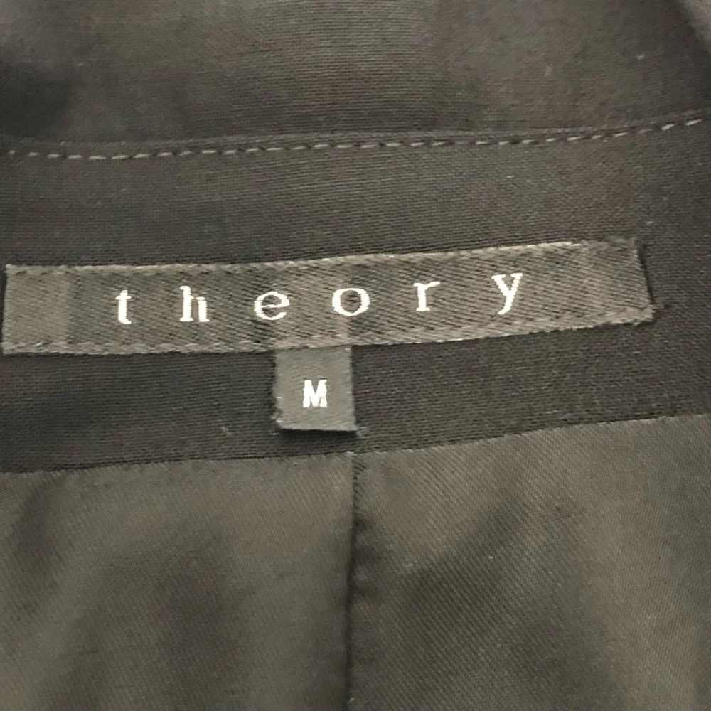 Theory Black Long Blazer Coat - Picture 7 of 10